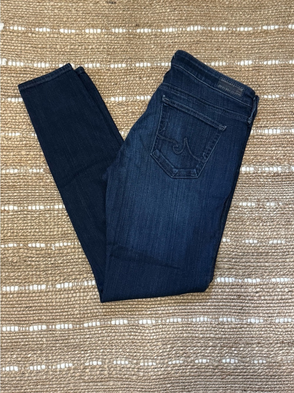 Ag Adriano Goldschmied Women's Dark Indigo the Legging Ankle Jeans size 28
